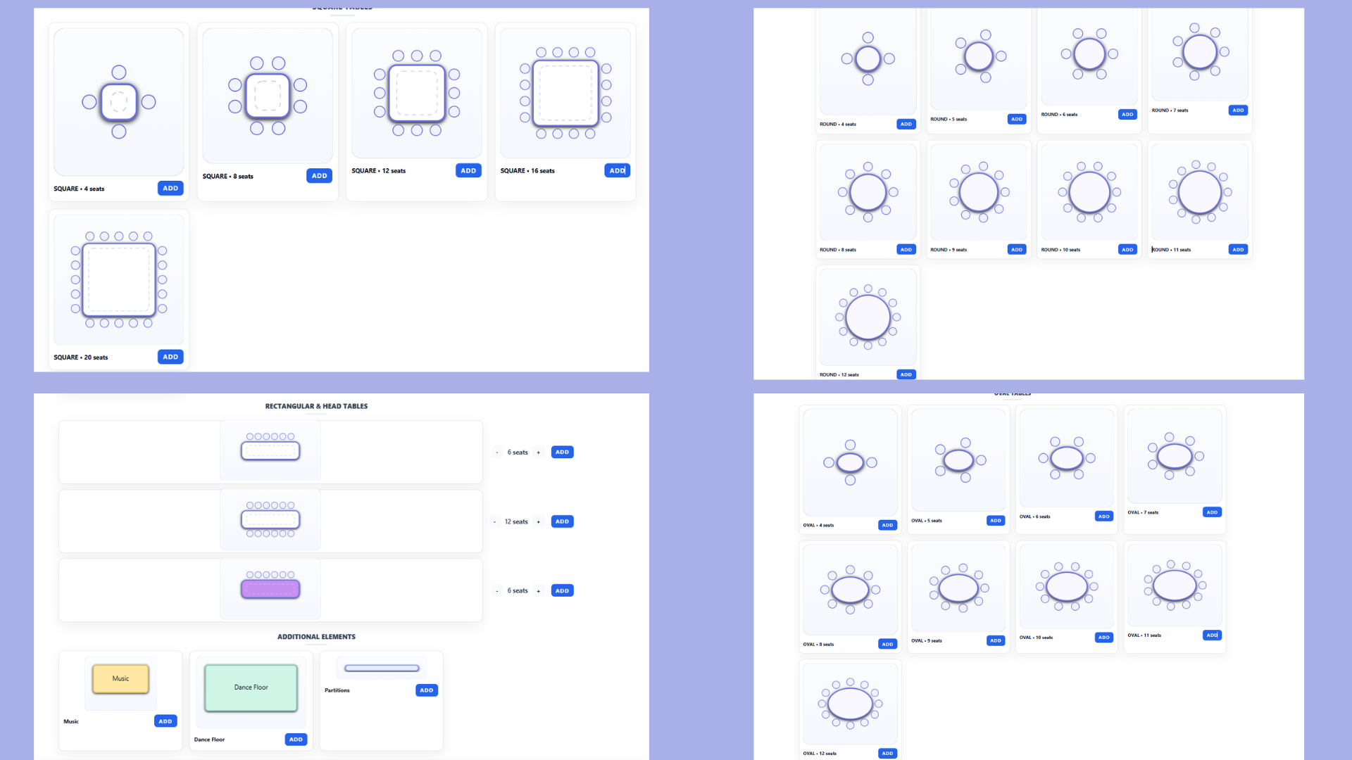 Add tables
