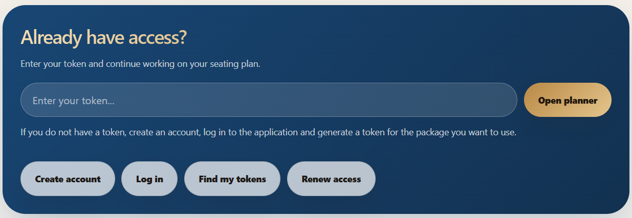 Token access